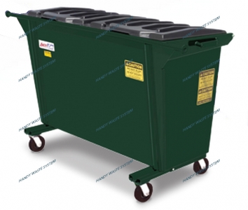 Thùng rác thép dung tích 1 yard khối