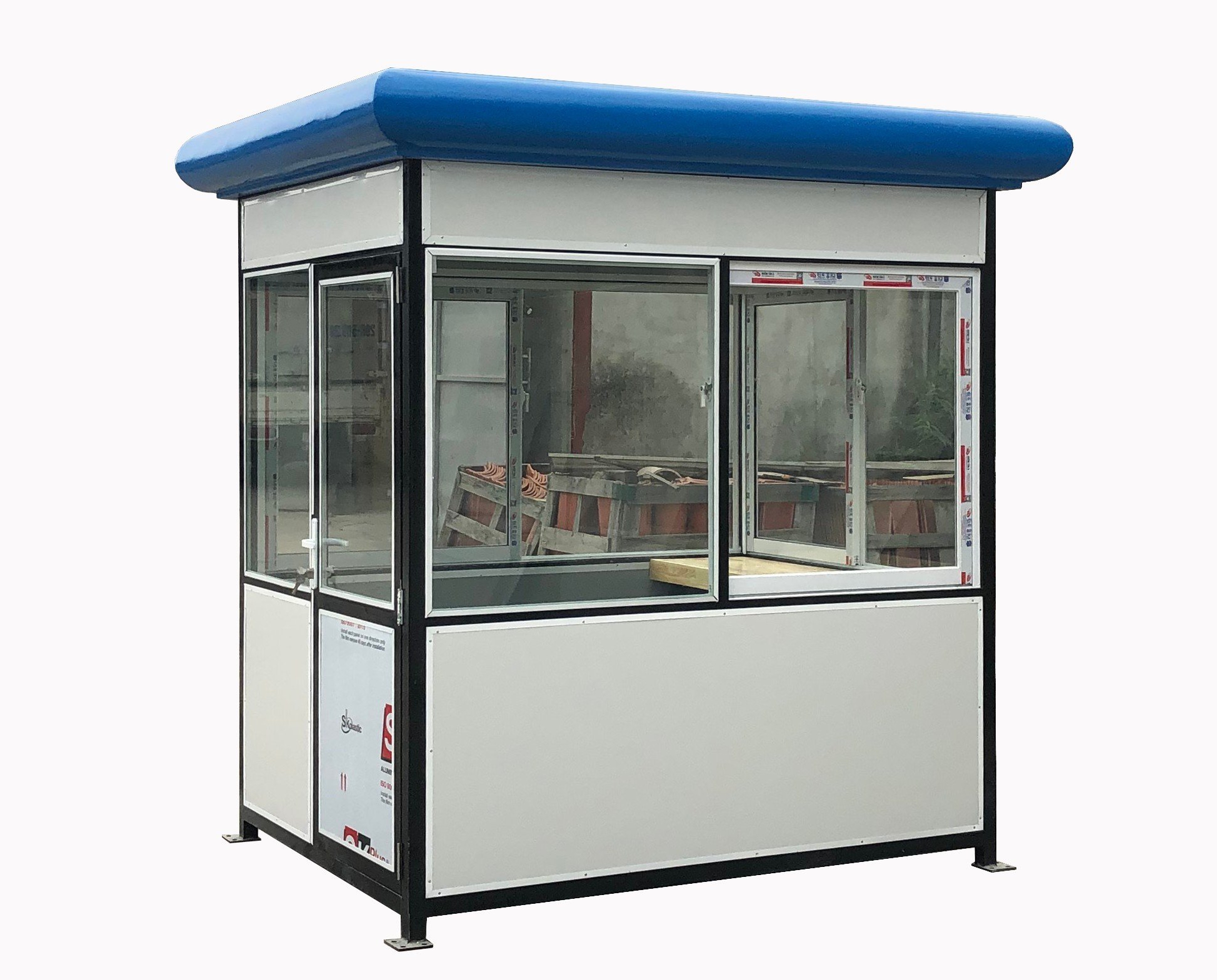 Bốt bảo vệ khung thép mái bo tròn B1.5x2.0