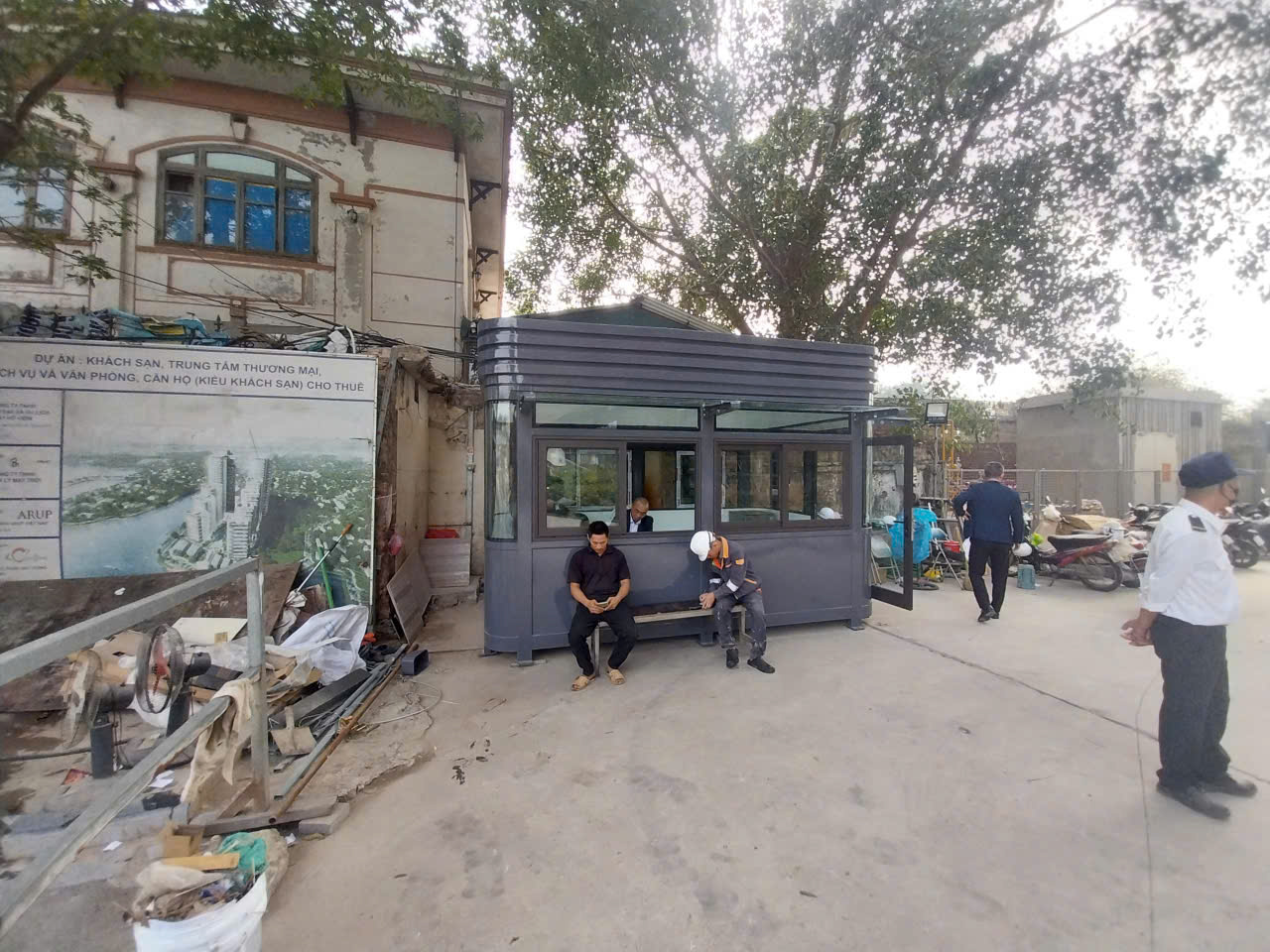 Nhà bảo vệ khung thép tiền chế Vinacabin VS2.5x4.0